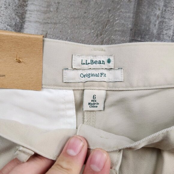 Womens LL Bean size 6 Reg Original Fit Chino Twill Pants 30" inseam - Picture 4 of 12